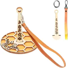 Yarn Holder with Leather Strap