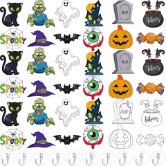 72 Pcs Halloween Window Art Suncatcher Kits DIY