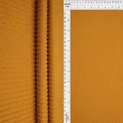 1 Yard Double Knit Cozy Fabric 240 GSM, 77% Polyester 18% Rayon 5% Spandex Blend 56/57" Width MUSTARD