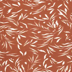 1 Yard 100% Polyester CEY Leaf Print Fabric, 58/59" Wide RUST LT