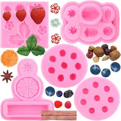 Blueberry Raspberry Strawberry Fondant Molds