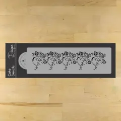 Medium Vintage Lace Cake Stencil Side | C771 by Designer Stencils | Cake Decorating Tools |