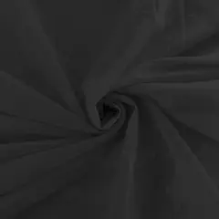 1 Yard Solid Black Cotton Lawn Fabric 56/58" Wide