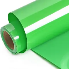 12 Feet Gloss Adhesive Light Green Iron on Vinyl