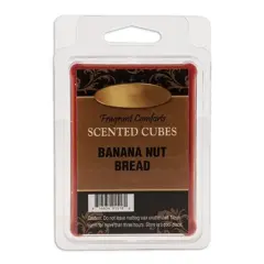 Banana Nut Bread Scent Cubes 2oz with Walnuts Nutmeg Cinnamon Aroma 6 Pack