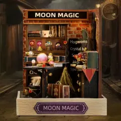 Moon Magic Dollhouse Kit - Miniature Wizardi Roombox Kit