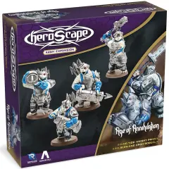 Renegade Games: Heroscape: Rising Tide &ndash; Knight Primus Adelbern & Ordo Borealis Army Expansion - 2 Fully Assembled Unpainted Miniatures & 2 Army Cards