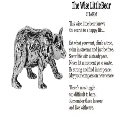 The Wise Little Bear Charm