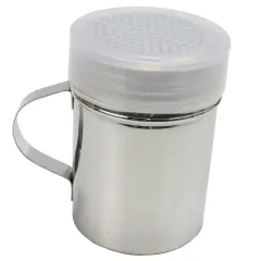 Chef Craft Stainless Steel Fine Dredge Shaker with Small Holes and Lid Default Title