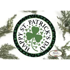 Happy Saint Patrick's Day Clover Sign