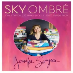 Aurifil Sky Ombre Thread Set by Jennifer Sampou | (10 50wt Cotton Small Spools.)