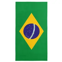 Country Flag Beach Towel Brazil