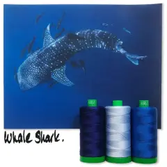 Aurifil Whale Shark Color Builder Thread Set by Aurifil | (3 40wt Cotton Large Spools.)