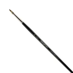 Creative Mark Hamburg Premiere Professional Oil Painting Brushes - Round #18 Oil Paint Brush - Handmade in Germany, Natural & Synthetic Hair Blend, Long Triple-Lacquered Birch Handle
