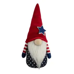 Northlight 10.5" Americana Boy 4th of July Patriotic Gnome Blue