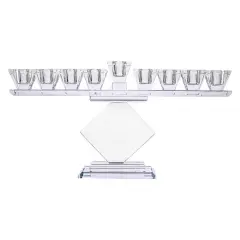 Classical Crystal Menorah By kinor Decor