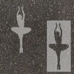 Ballet Parking Space Stencil | High School Senior Parking Spot Stencil | Reusable Stencil | Stencil Ease |