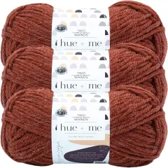 (Pack of 3) Lion Brand Hue & Me Yarn-Spicy