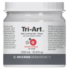 Tri-Art Self-Leveling Gel Medium - Gloss, 1 L