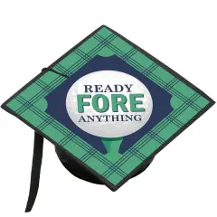 Big Dot of Happiness Grad Golf - Graduation Party Cap Decorations Kit - Grad Cap Cover