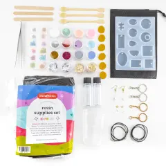Incraftables Epoxy Resin Kit for Beginners. Resin Supplies set for Kids & Adults. Epoxy Resin Kit with mold, Epoxy Bottles, Dried Flowers, Mica powders, Foils, measuring cups & Jewelry Making Supplies