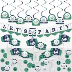Big Dot of Happiness Par-Tee Time - Golf - Birthday or Retirement Party Supplies Decoration Kit - Decor Galore Party Pack - 51 Pieces
