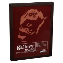 Ambiance Gallery Wood 1.5" Deep Picture Frames - 4x12" Espresso Wood Frame, Shatter-Resistant Acrylic Glazing & MDF Backing, Horizontal or Vertical Wall Display