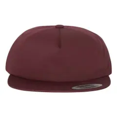 YP Classics&reg; 5 Panel Structured Snapback Cap Maroon