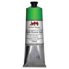 Michael Harding Artists Oil Color - Bright Green Lake, 225 ml tube