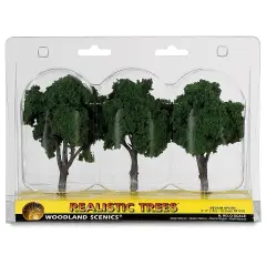 Woodland Scenics Model Scenery - Ready Made Trees, 4"-5", Medium Green