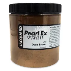 Jacquard Pearl-Ex Pigment - 4 oz, Dark Brown, Jar