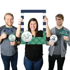 Big Dot of Happiness Par-Tee Time - Golf - Birthday or Retirement Party Selfie Photo Booth Picture Frame & Props - Printed on Sturdy Material