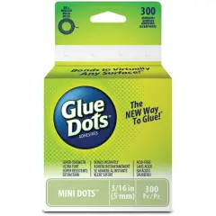 Glue Dots Clear Dot Roll-Mini .1875" 300/Pkg