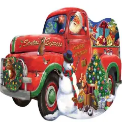 Sunsout Santa Express Special Delivery 1000 pc Special Shape Christmas Jigsaw Puzzle 96086