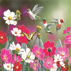 Sunsout Cosmos and Hummingbirds 500 pc Jigsaw Puzzle 30412
