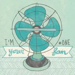 Retro Fan Gray Poster Print by Mary Urban - Item # VARPDX20849