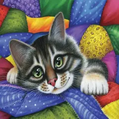 Sunsout Colorful Patchwork 300 pc Jigsaw Puzzle 39443