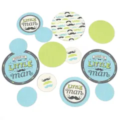 Big Dot of Happiness Dashing Little Man Mustache Party - Baby Shower or Birthday Party Giant Circle Confetti - Party D&eacute;cor - Large Confetti 27 Count