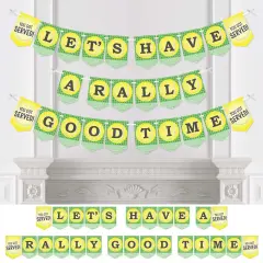 Big Dot of Happiness You Got Served - Tennis - Tennis Ball Party Bunting Banner - Party Decorations - Let's Have A Rally Good Time