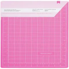 American Crafts Pink Self-Healing Cutting Mat 12"X18"
