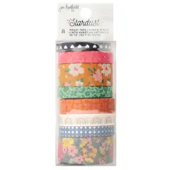 Jen Hadfield Stardust Washi Tape 8/Pkg-W/Silver Foil
