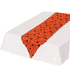 Beistle - Halloween Fabric Table Runner - 12" x 6' - 12 Pack