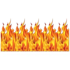 Beistle - Flame Backdrop - 4' x 30' - 6 Pack