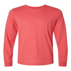 BELLA + CANVAS&reg; Unisex Triblend Long Sleeve Crewneck Tee Red triblend