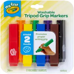 Crayola My First Tripod Grip Markers-8/Pkg