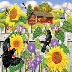 Sunsout Sunflowers and Blackbirds 1000 pc Jigsaw Puzzle 68464