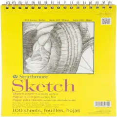 Strathmore Sketch Spiral Paper Pad 9"X12"-100 Sheets