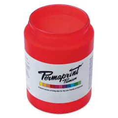 Permaprint Premium Screen Ink - Glow Red, 300 ml