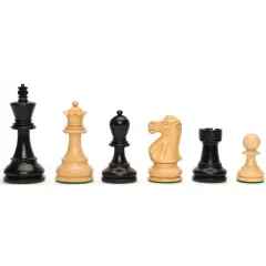 WE Games Jacques Chess Pieces - Weightedwith 3.59 in. King