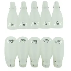 Kitcheniva Silicone UV Gel Polish Remover Wrap Soak Off Cap Clip Nail Art Tool Clear-10 pcs